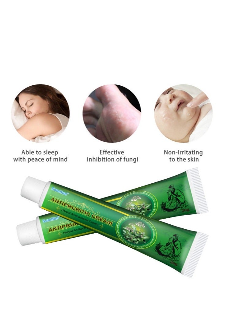 Sumifun Chinese Herbal Natural Eczema Cream Antipruritic Ointment For Itchy Skin And Allergy 1 Pack 20g - Image 2