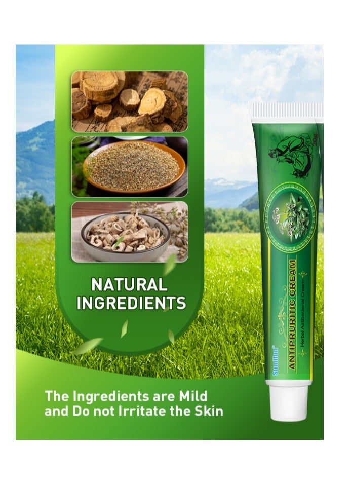 Sumifun Chinese Herbal Natural Eczema Cream Antipruritic Ointment For Itchy Skin And Allergy 1 Pack 20g - Image 5
