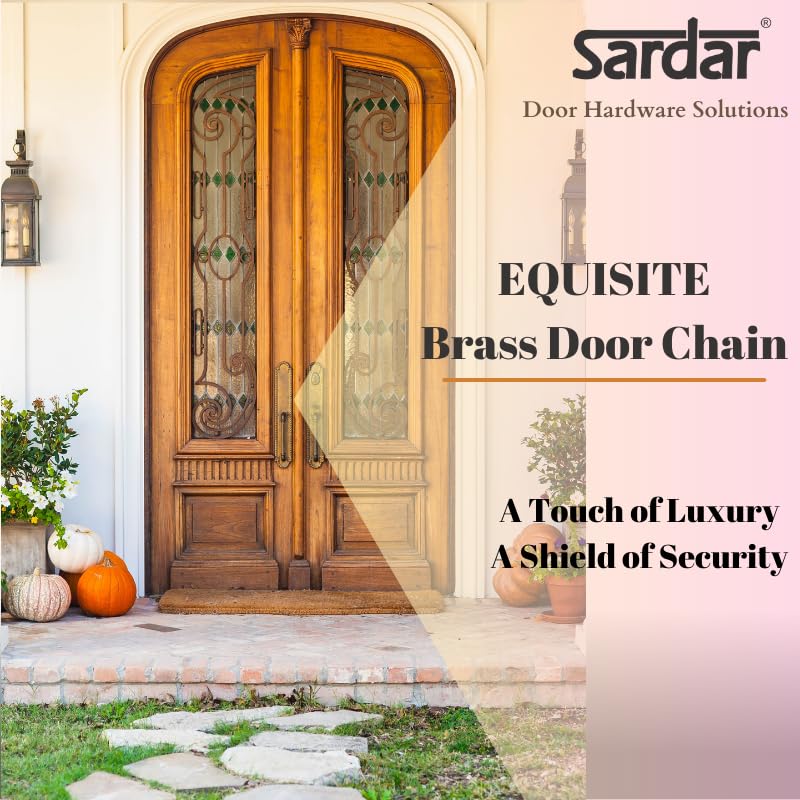 Sardar Brass DC-02 Door Chain for Door and Home Security|Door Chain Lock/Guard/Security Latch (Antique) - Image 5