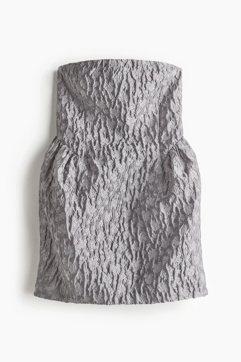 H&M Jacquard-weave bandeau dress