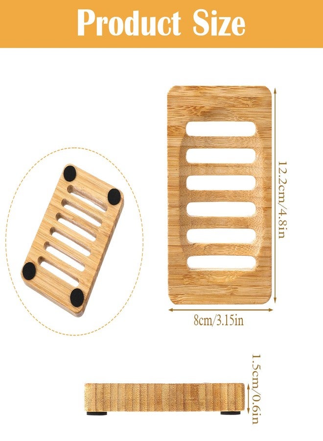 Larrel 2 Pack Wood Soap Dish for Shower, Waterproof Natural Wooden Bar Soap Holder, Self Draining Sturdy Soaps Saver for Bathroom, Kitchen, Shower, Sink, Bathtub - Image 2