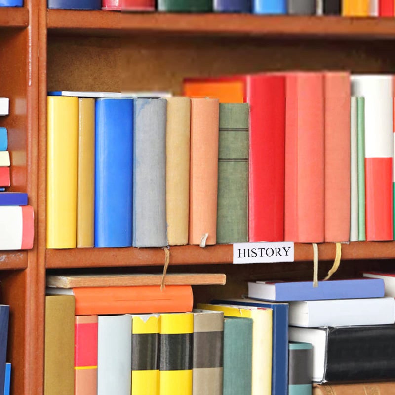 Hedume 100 Pcs Plastic Label Holder with 100 Pcs Label Inserts, 3" L x1" H Clear Plastic Shelf Label Holder, Shelf Sign and Ticket Holder, Clips On to Shelves 5/8" to 3/4" Thick - Image 5