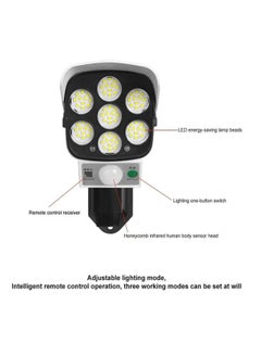 DIGI CORE Solar Powered Camera Spotlight With Light Sensor And Motion Sensor Remote Control 3 Modes  - Image 3