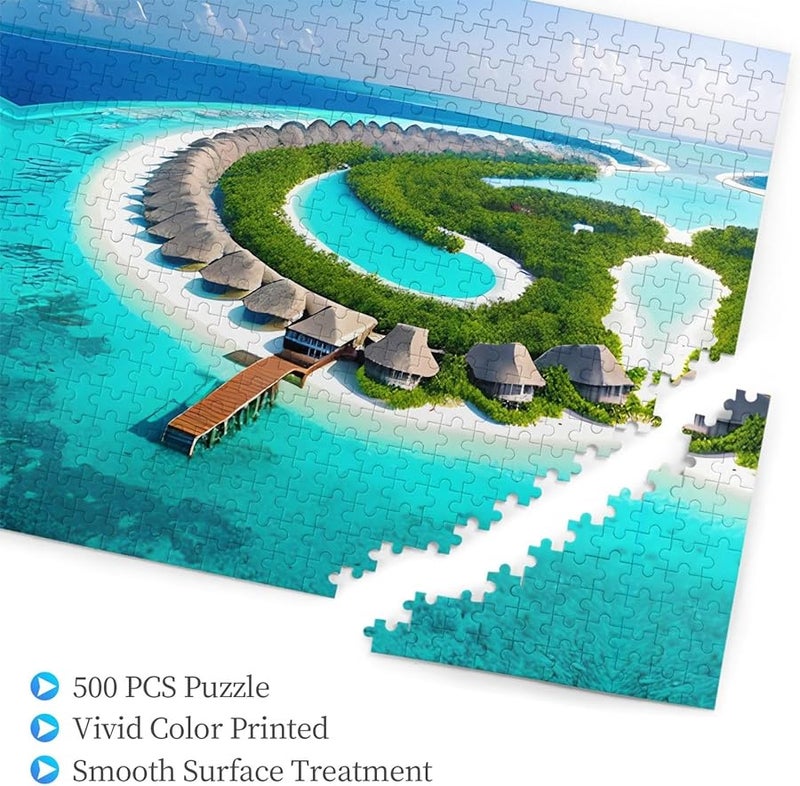 Phayah Maldives Scenery 500 Piece Jigsaw Puzzle For Adults Home Decor Gift - Image 3