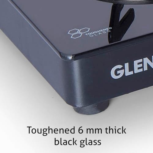 Glen Gas Stove 2 Burner | 6mm Thick Toughened Glass Top LPG Gas Stoves | Brass Burner ISI Certified Black Drip Trays | Revolving Inlet Nozzle | 2 Year Standard Warranty - Image 3