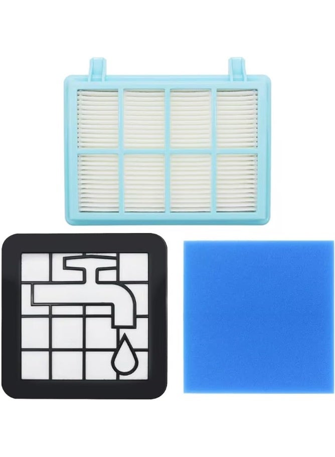 Front & Rear Replacement Filter Set Compatible with Philips Vacuum Cleaner FC9332, FC9331, FC8010  - Image 1