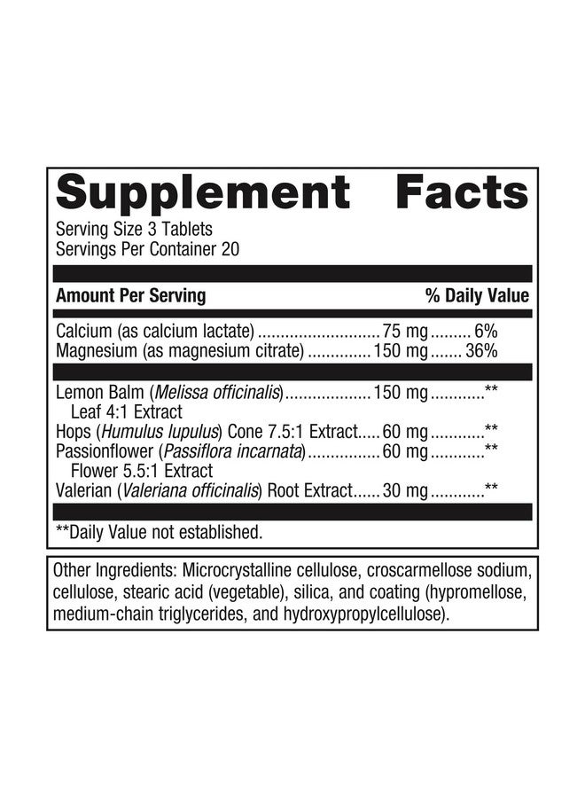 ميتاجينكس ميتاجينيكس ميو كالم بلس - مع زهرة الآلام، جذر حشيشة الهر، المغنيسيوم والكالسيوم - غير معدل وراثيًا، خالٍ من الغلوتين ونباتي - 20 حصة - 60 قرصًا - Image 2