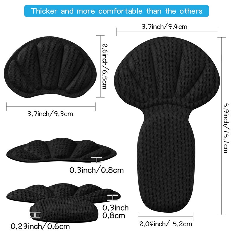 SUMBLIME Adhesive Back of Heel Cushion Pads, Heel Grips Inserts for Boots, Too Big Loose Shoes, Reusable Heel Guards Liners for Women Men, Improve Shoe Fit - Image 5