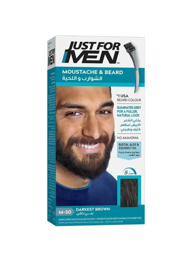 Just For Men Moustache Dye Darkest Brown 28Gm - Image 1