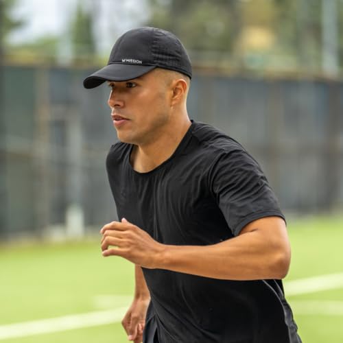 MISSION Cooling UPF Vented Performance Hat - Unisex One Size Cap for Workouts, Golf & Running - Sweat & Water Activated Technology - (Navy) - Image 4
