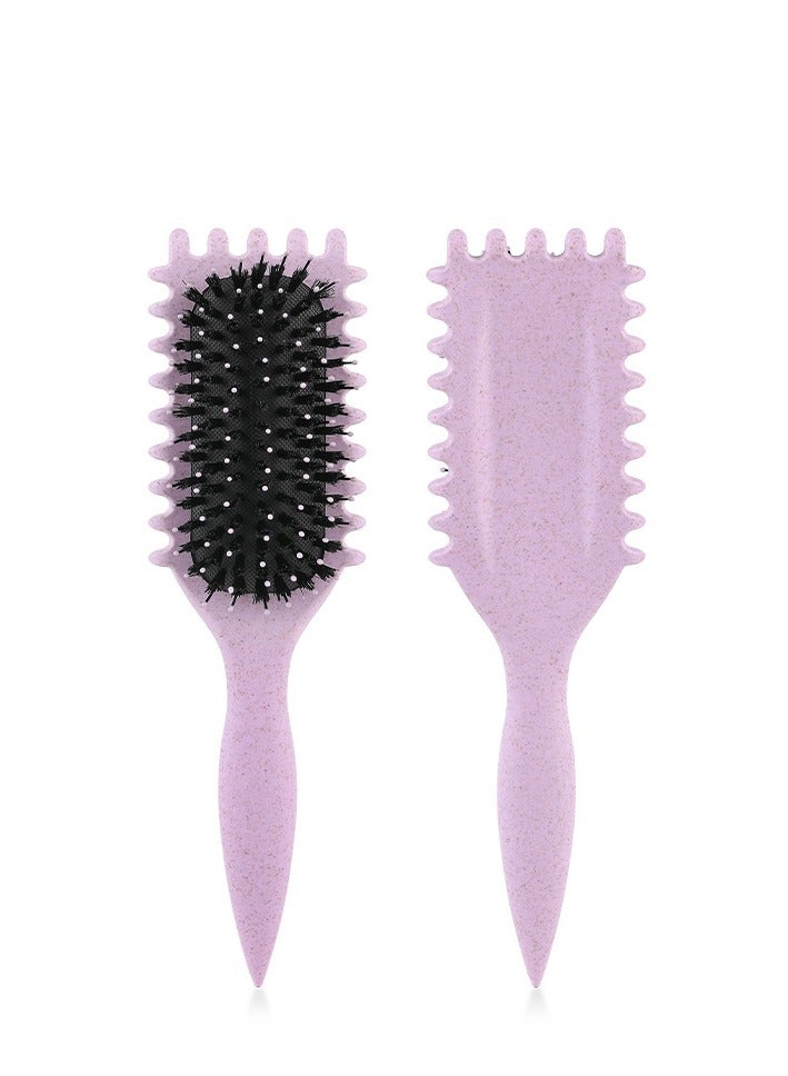 2024 Newest Bounce Curl Brush,Bounce Curl Defining Brush,Curl Defining Brush,Hair Brush Styling Brush,Shaping and Defining Curls for Women Girls (Color : Purple) - Image 3