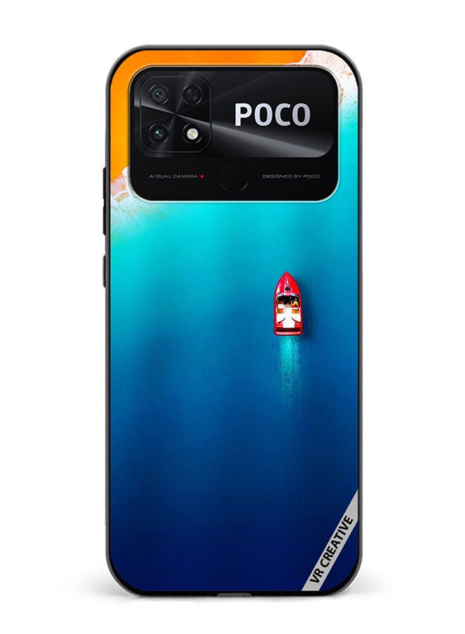 VR CREATIVE Protective Case Cover For Xiaomi Poco C40 Boat Design Multicolour - Image 1