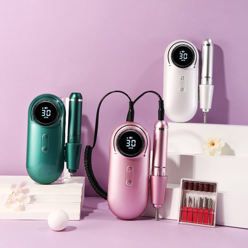 Portable Nail Drill Machine 30000 RPM Rotation Rate Adjustable Electric Nail Manicure Tool - Image 3