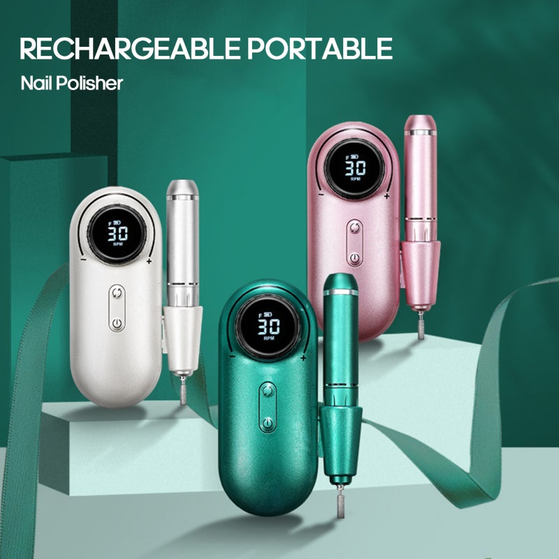 Portable Nail Drill Machine 30000 RPM Rotation Rate Adjustable Electric Nail Manicure Tool - Image 4