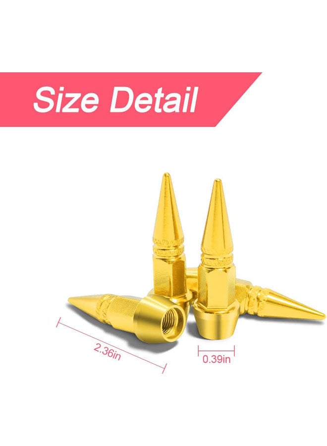 Generic Car Wheel Tire Valve Caps Dustproof 4 Pcs - Image 2