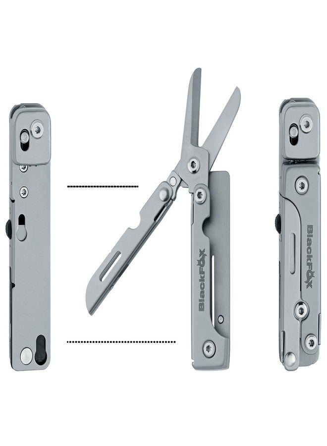 Black Fox BlackFox Solver BF-207 Multi Tool 13-in-1 Stainless Steel EDC Heavy Duty Pocket Multi-Tool for Everyday Carry, Camping, Hiking, Simple Repair - Image 4