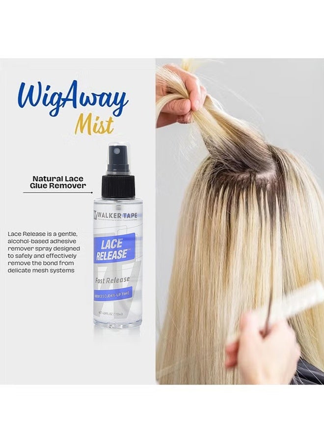 Walker Tape Lace Release Spray, Fast Release Tape In Extension Remover & Wig Glue Remover For Delicate Mesh Systems, Gentle Wig Glue Remover Spray, Effective Lace Adhesive Remover For Skin (4 oz) - Image 3