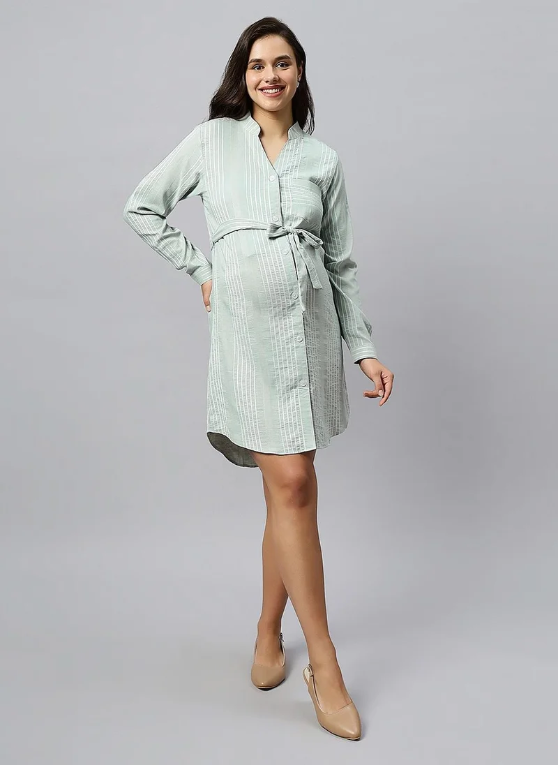 TUMMY Long cotton maternity shirt