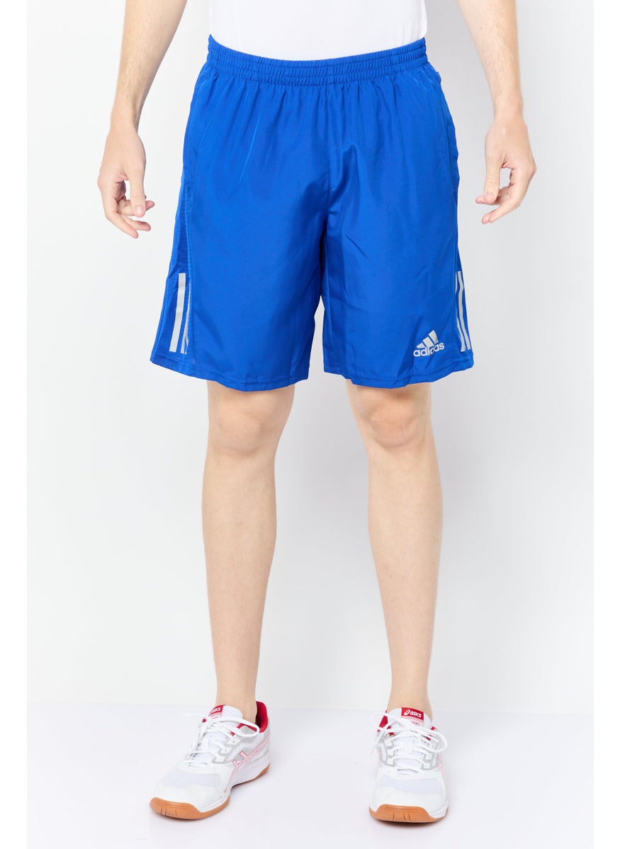 Adidas Men Sportswear Fit 9 Inseam Training Shorts, Dark Sky Blue  - Image 1