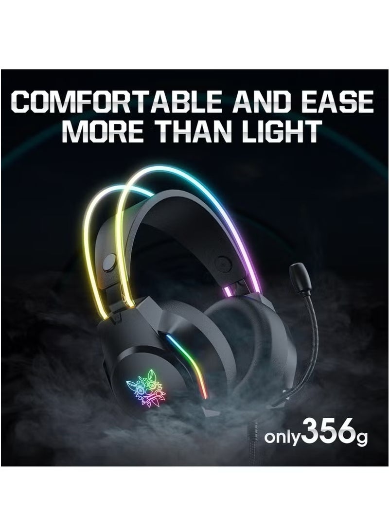Onikuma X26 Wired Gaming Headset – Multi-Platform Compatibility for PC, PS4, PS5, Xbox, Switch, Mac & Mobile - Image 4