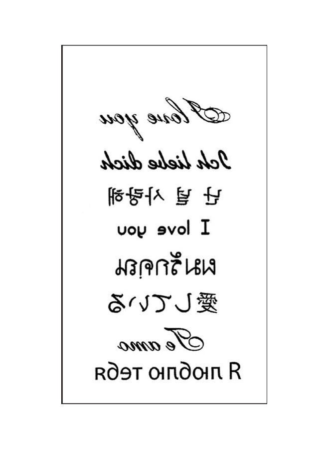 NIBEMINENT Waterproof Fashionable Temporary Tattoo Sticker Black - Image 1