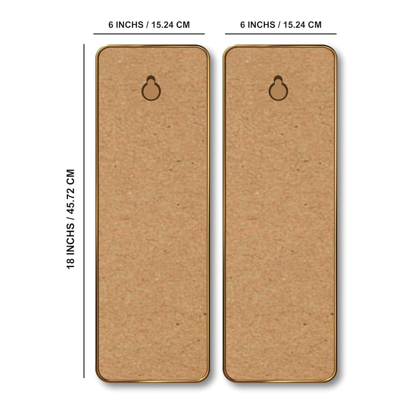 SAF Bird & Blossom Set of 2 Vertical MDF Wall Panels | Premium Sparkle Lamination Finish | Elegant Nature Wall Décor for Living Room, Bedroom & Office (12 x 18 Inch) AS-06 - Image 5