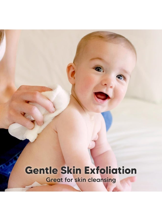 KeaBabies 6-Pack Organic Baby Washcloths - Soft Viscose Derived from Bamboo Washcloth - Image 3