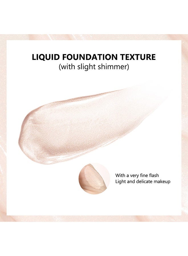 lakerain Full Match Glow Foundation, Enhance Foundation Natural Glow, Professional Coverage for a Flawless Look ,#01 Fair （40ml ） - Image 4