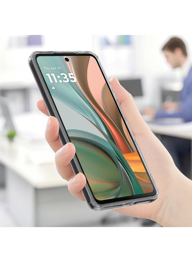 اس-توب جراب هاتف موتورولا موتو جي 75 ماج سيف شفاف من الأكريليك والبولي يوريثين الحراري الهجين - Image 5