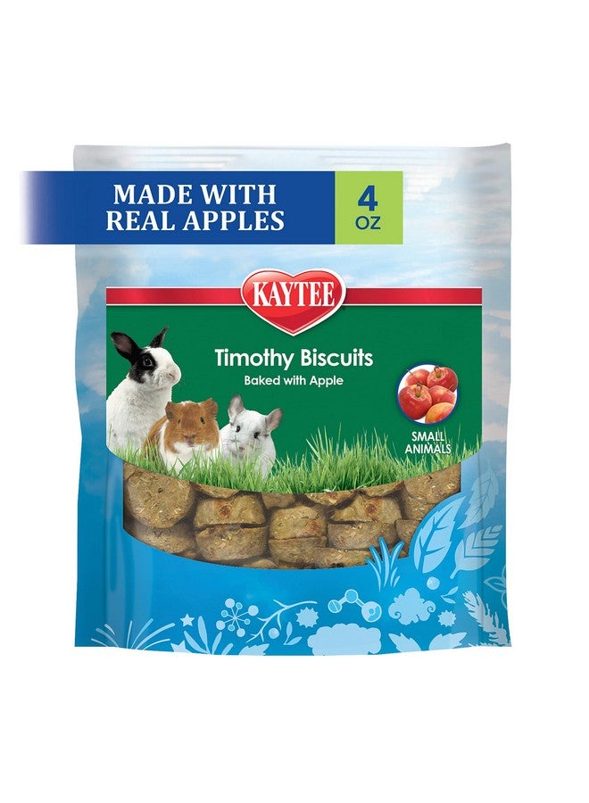 كايتي بسكويت تيموثي المخبوز للخنازير الغينية الأليفة والأرانب والحيوانات الصغيرة الأخرى، تفاح، 4 أونصة - Image 1