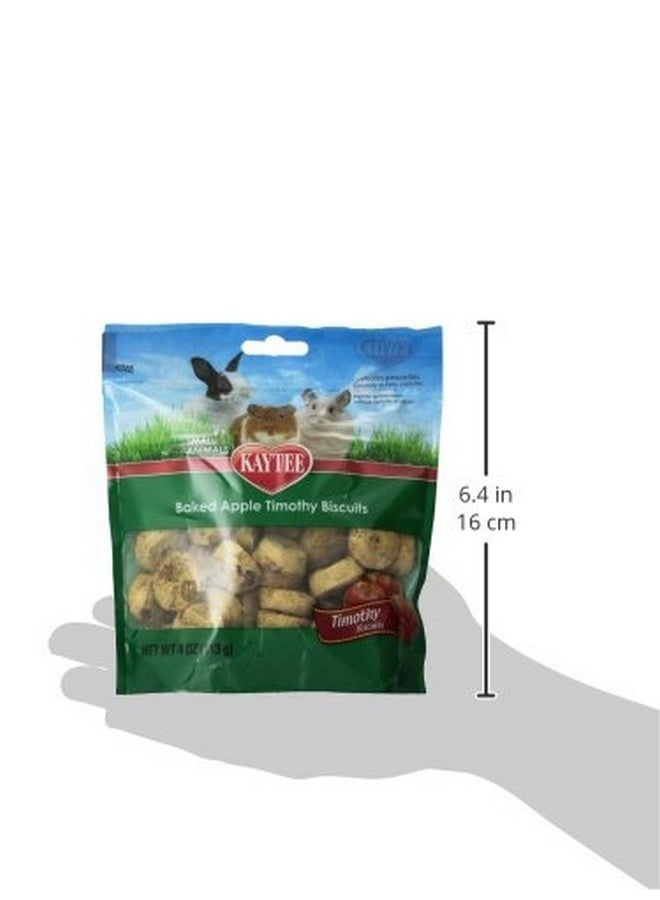 كايتي بسكويت تيموثي المخبوز للخنازير الغينية الأليفة والأرانب والحيوانات الصغيرة الأخرى، تفاح، 4 أونصة - Image 3
