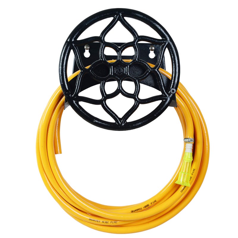 Sharpex Combo Of Hose Hanger And Hose Pipe For Garden, Car Bike Washing, Indoor Outdoor use, Hotel and Backyard - Heavy Duty Yellow Hose Water Pipe 20 Meter 0.5 Inch with Black Wall Mount Hose Hanger - Image 5