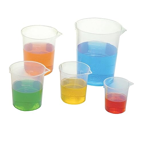 LEARNING ADVANTAGE 7653 Economy Beaker Set, Grade: 1 to 8 (Pack of 5), Multi - Image 3