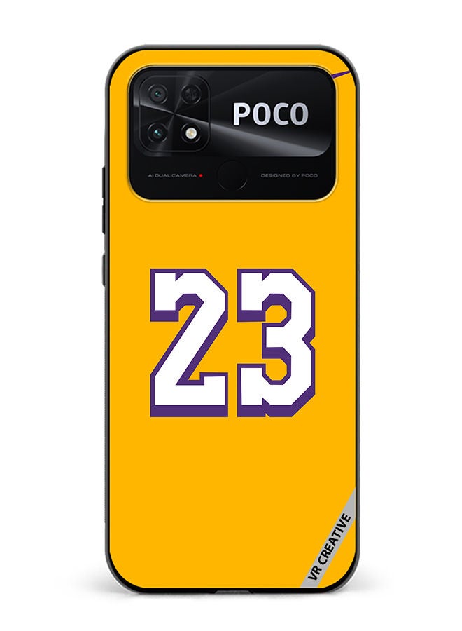 VR CREATIVE Protective Case Cover For Xiaomi Poco C40 Number 23 Design Multicolour - Image 1