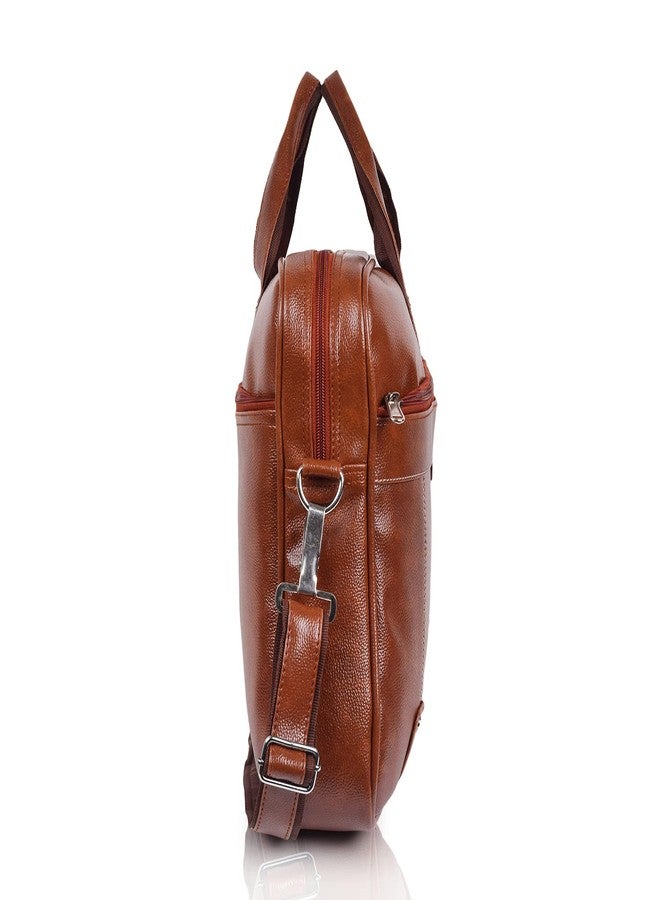 ROLEXO Casual Synthetic Leather Formal Office Laptop Briefcase Crossbody Shoulder Daytrip Messenger Bag For Men - Image 2