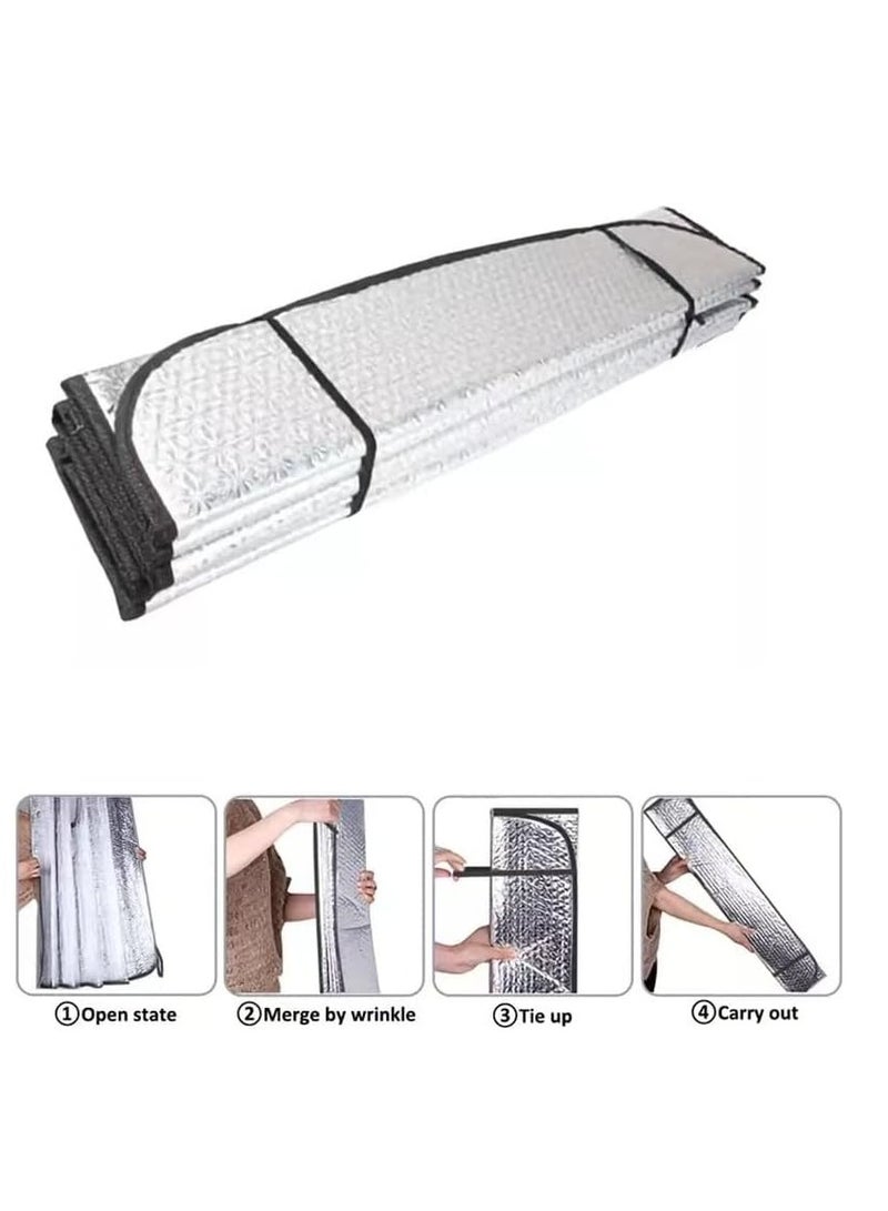 Foil Foldable Car Interiors Sun Shade Curtains for Front Windshield - Image 3