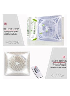 MODI 60x60 Energy Saving Ceiling Fan with LED Light and Remote Control Modern Design Luxury Ceiling Fan Home Decoration, Special for Bedroom, living room, Office, Community Hall etc. (60x60 Fan with Light)  - Image 3