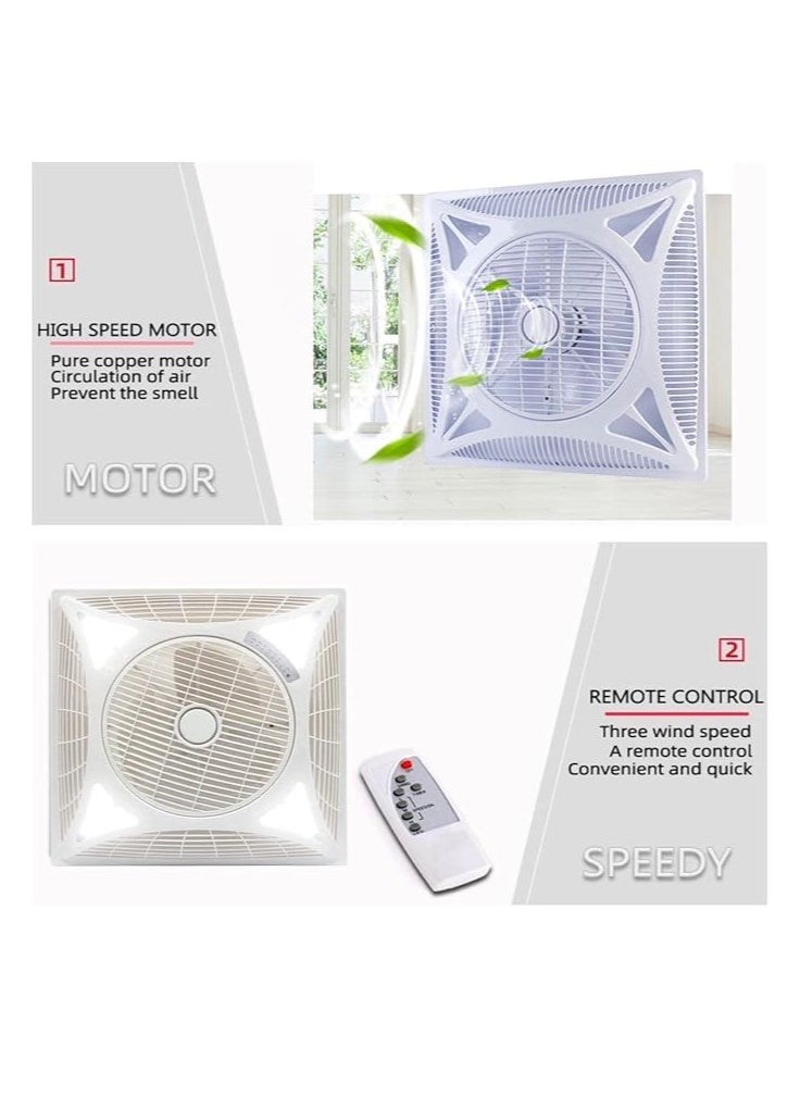 MODI 60x60 Energy Saving Ceiling Fan with LED Light and Remote Control Modern Design Luxury Ceiling Fan Home Decoration, Special for Bedroom, living room, Office, Community Hall etc. (60x60 Fan with Light)  - Image 3