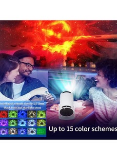 XIPH Black Hole Galaxy Projector – 15 Color Projection, LED Night Light & Starry Sky Home Decor, Relaxing Atmosphere for Bedroom, Living Room & Kids  - Image 1
