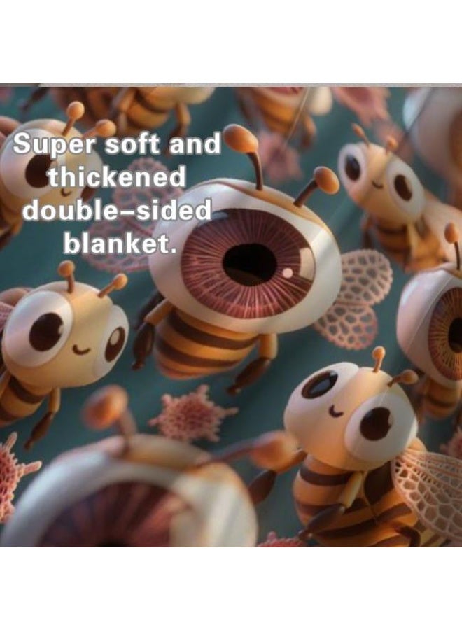 عام بطانية رقيقة من الفانيلا الكرتونية للأطفال والرضع (دافئة ومريحة، ومناسبة للنوم والألعاب) 70 سم * 100 سم - Image 4