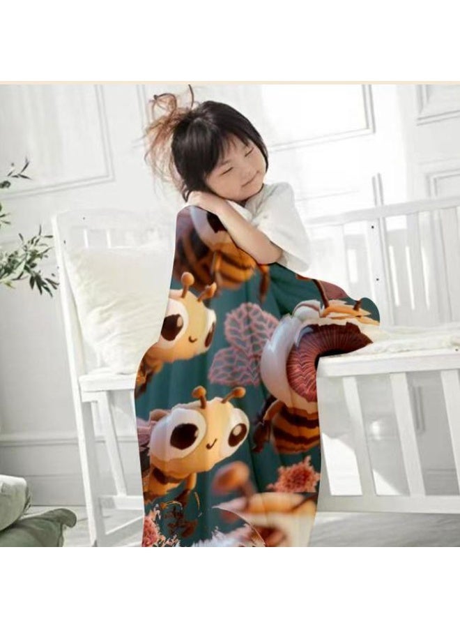 عام بطانية رقيقة من الفانيلا الكرتونية للأطفال والرضع (دافئة ومريحة، ومناسبة للنوم والألعاب) 70 سم * 100 سم - Image 2