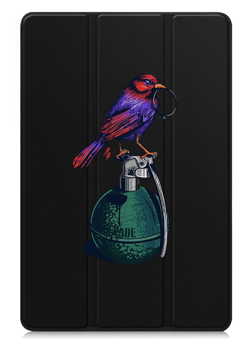 Theodor Protective Flip Case For Huawei MatePad 11.5 S (2024) With Trifold Stand Auto Wake Sleep Shockproof Cover Granade Bird  - Image 1