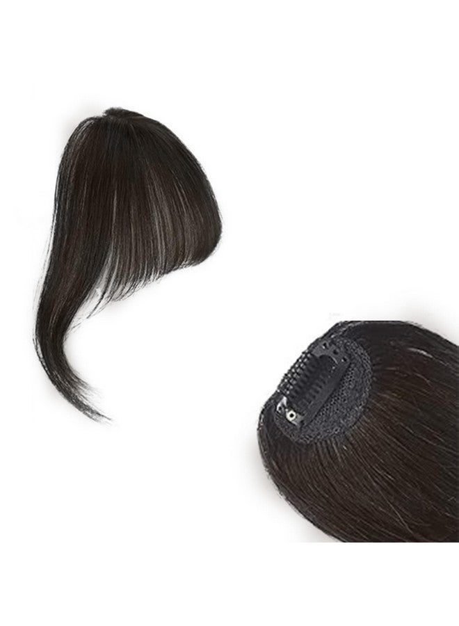 BLUSHIA (Pack of 1) Clip in Bangs- Fake Bangs Synthetic Hair Bangs Clip in Hair Extensions Wispy Bangs Clip On Air Bangs for Women, Brown - Image 3