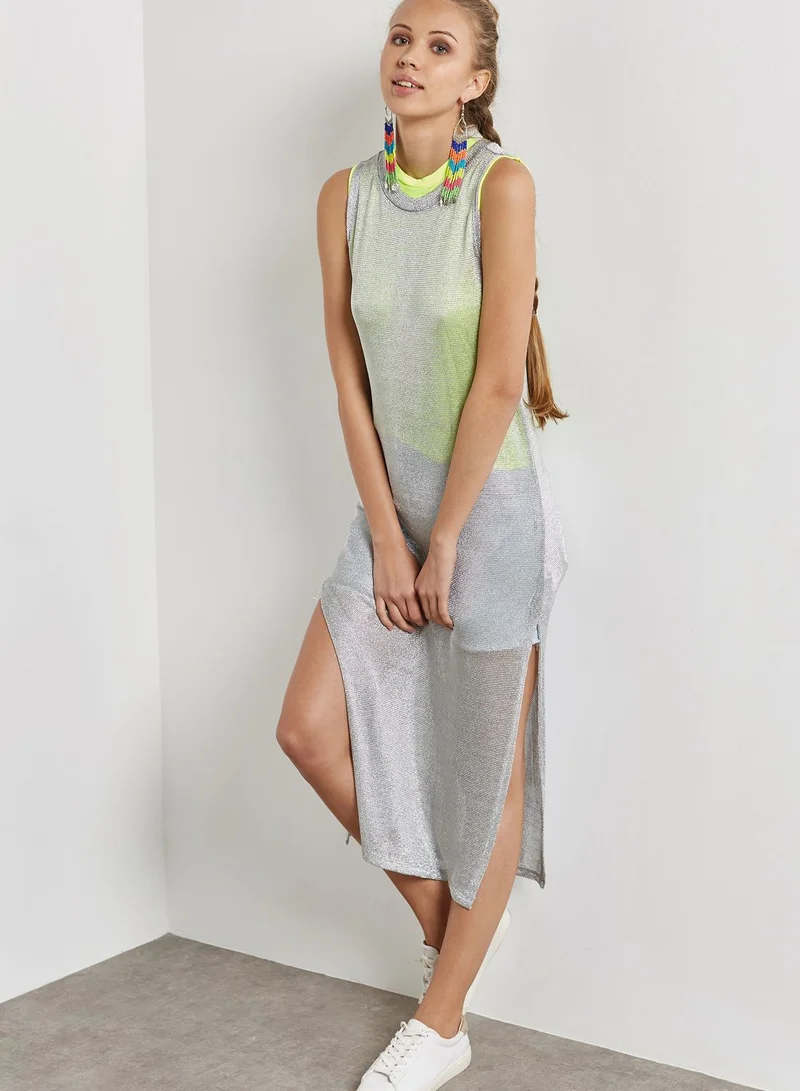 FOREVER 21 Shimmer Mesh Dress