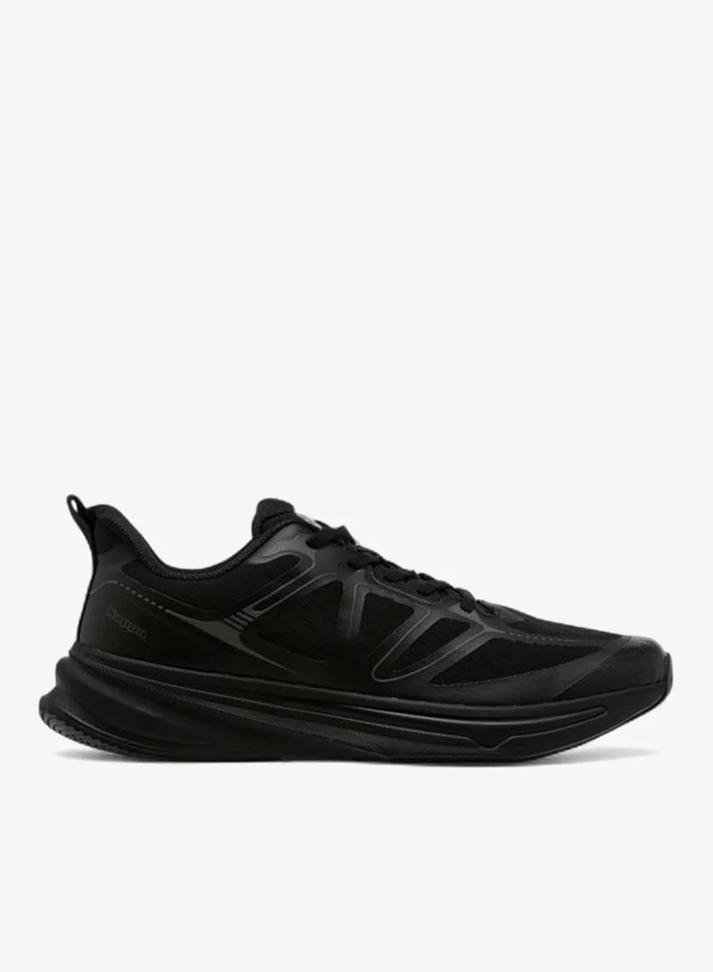 Men's Panelled Sports Shoes with Lace-Up Closure