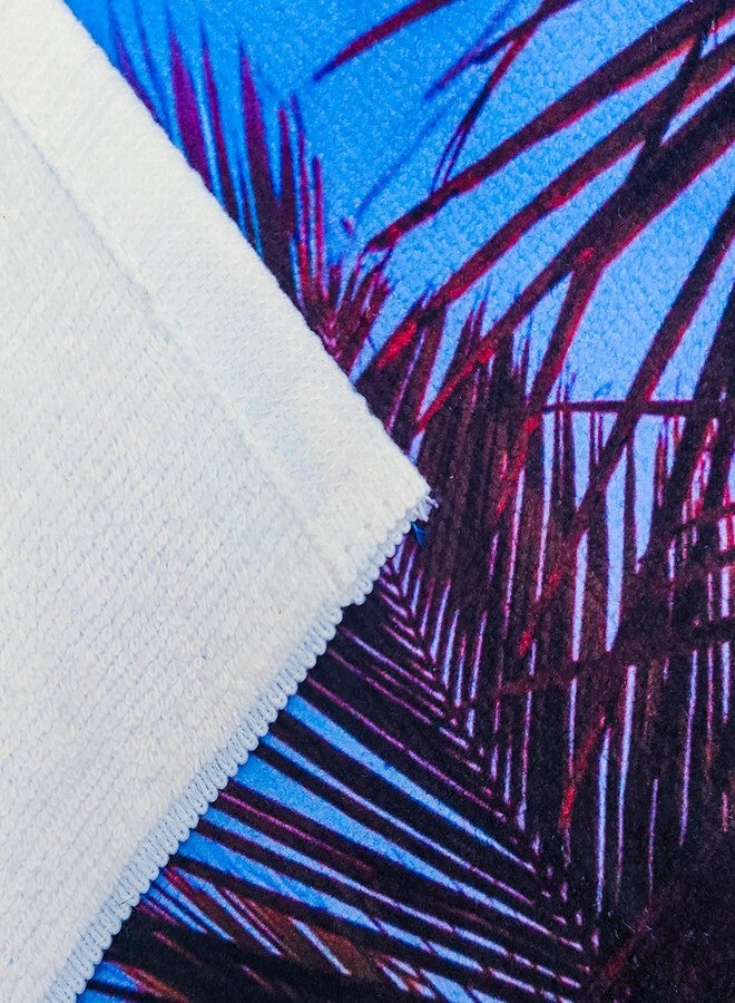 Beachland Sunset Palms Beach Towel 30 x 60 inch 100% Cotton (Paradise Sunset, One Towel) - Image 2