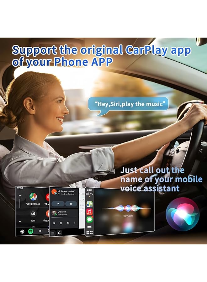 KASTWAVE Wireless Carplay Adapter For Apple Iphone Ios 10+, Android Auto Wireless Adapter Converts Factory Wired To Wireless Carplay Dongle For Wireless Control Plug & Carplay Adapter For Cars, Stable - Image 4