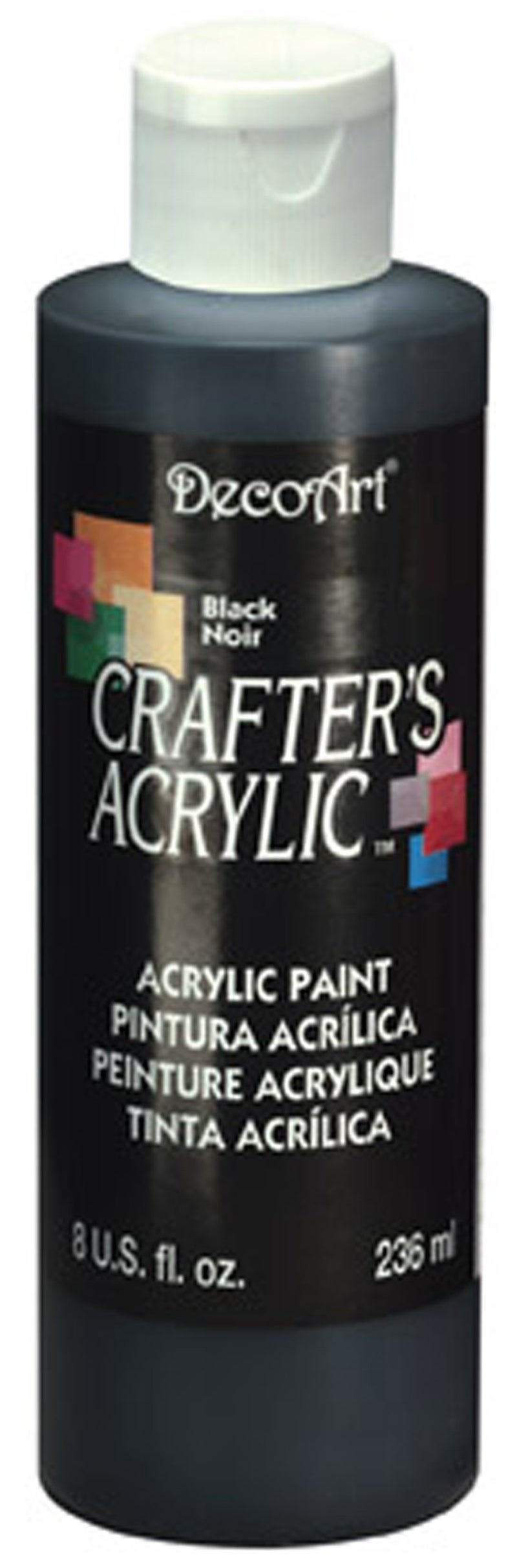 DecoArt Deco Art Crafters Acrylics Paint Black236 ml Pack of 1