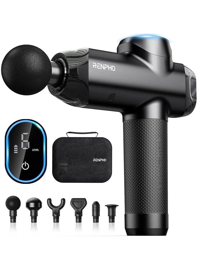 RENPHO Massage Gun Deep Tissue with 12mm Amplitude, FSA HSA Eligible Percussion Muscle Massage Gun, Portable Electric Handheld Massager Gun, LED Touch Display Carry Case Power - Image 1
