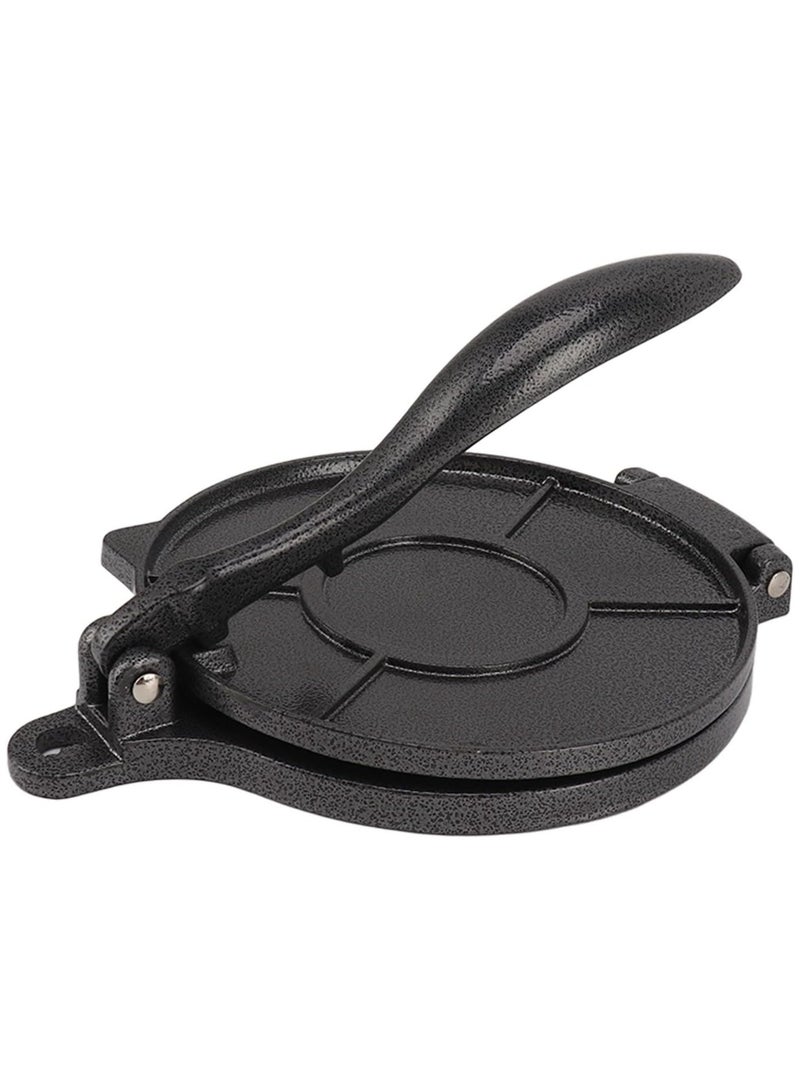 Tortilla Press, Aluminum Alloy Tortilla Maker, Heavy Duty Roti Maker Press, Quesadilla Maker, Pataconera for Flour Tortilla, Tawa (16cm Black)  - Image 1